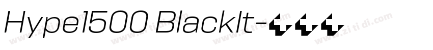 Hype1500 BlackIt字体转换